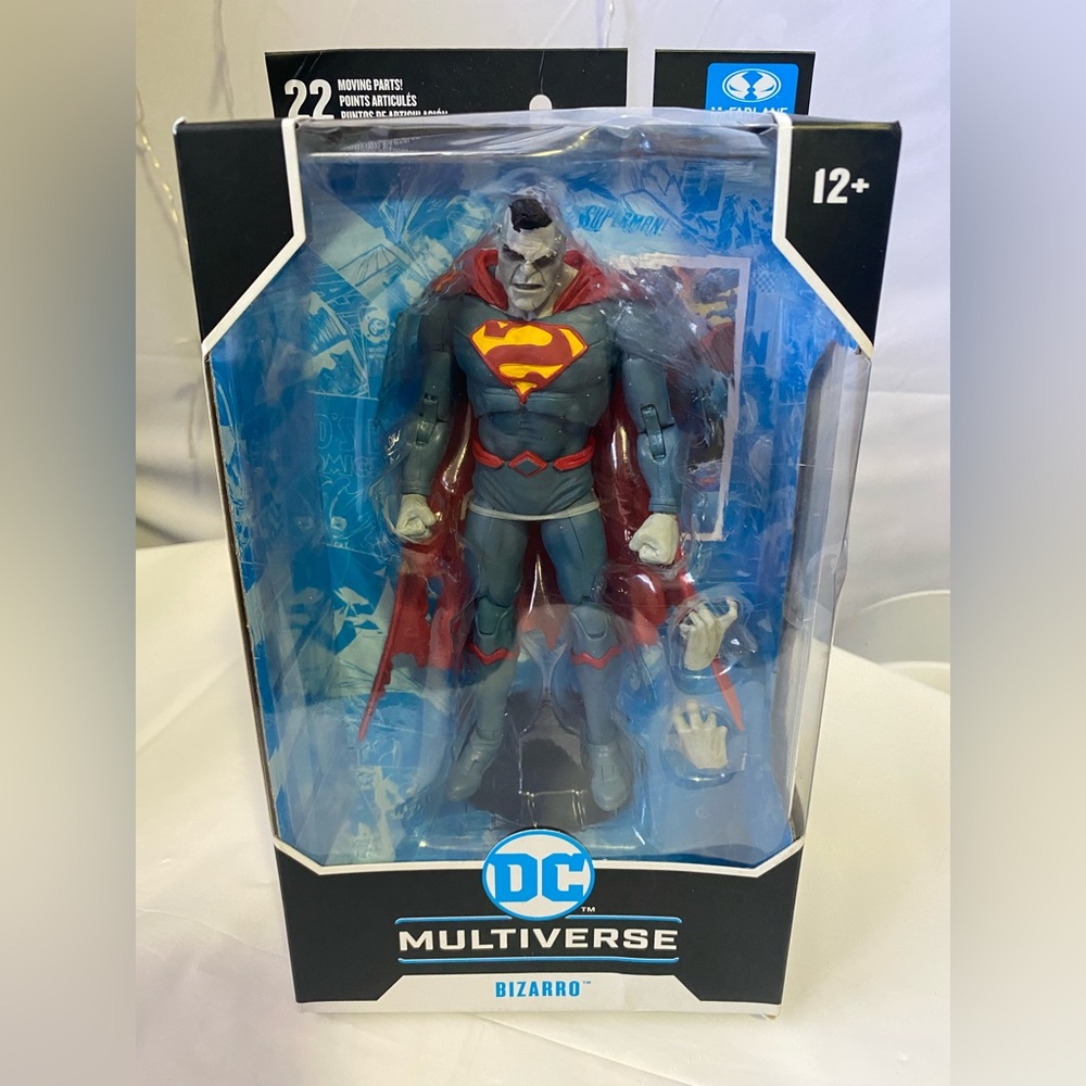 DC Multiverse Bizarro Action Figure in Blue and Red